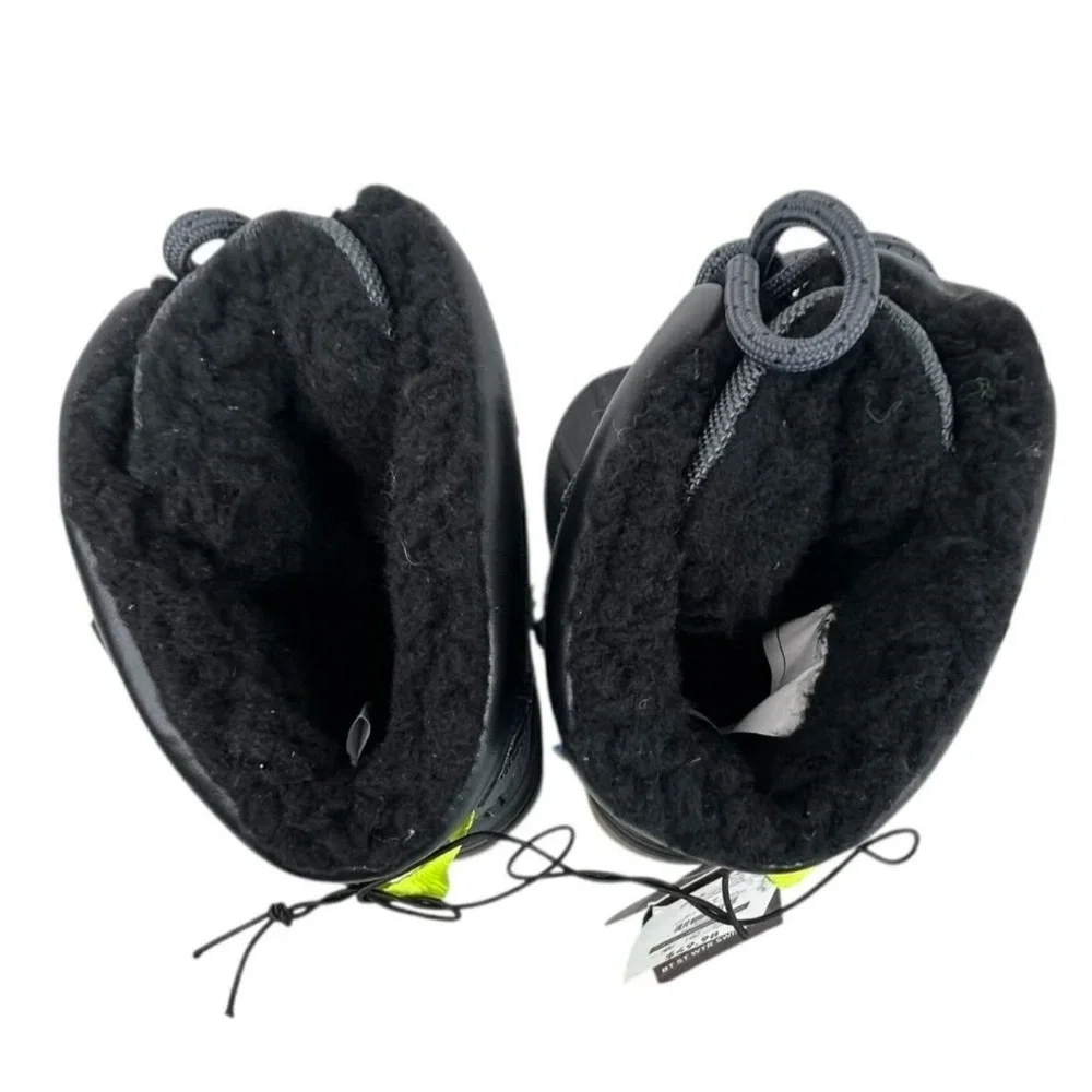 Swiss Tech 7 Black Grey Waterproof Suede Winter Snow Boots Insulated Kids NWT‎